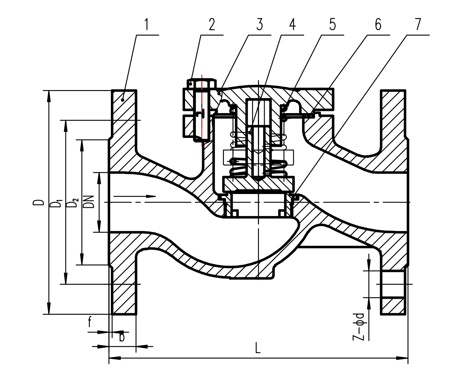 BONT LIFT CHECK VALVE PN16